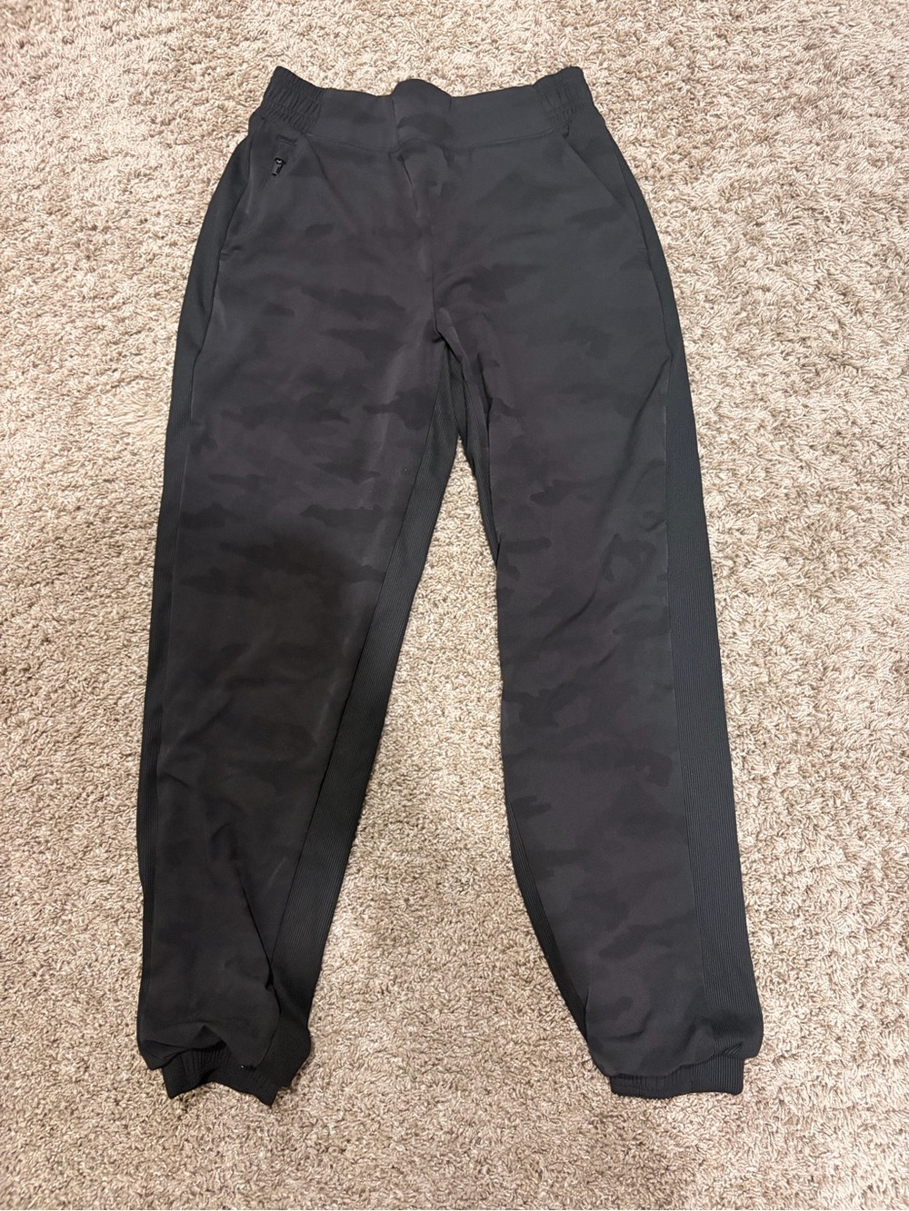 Athleta Black Camouflage-Print Jogger Pants